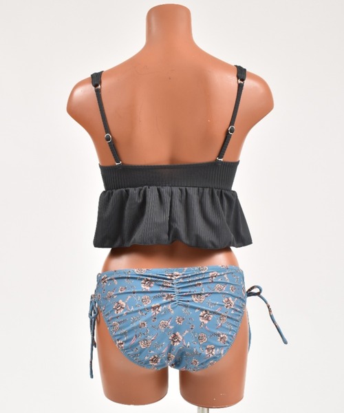 TOTASU ELEVEN（トータスイレブン）の「【ムラサキスポーツ別注】TOTASU ELEVEN/トータスイレブン  リボンフリルビキニ  12532（水着・レディース・ブラック/ベージュ/オレンジ・9号）」の12枚目の写真