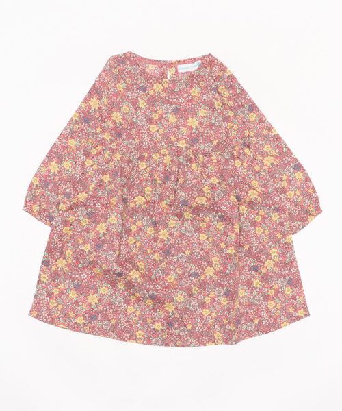 Catherine Cottage（キャサリンコテージ）の「フローラルプリントコットンワンピース（ワンピース・キッズ・ホワイト/グレー/ブルー/グリーン/コーラルピンク/ブラウン・110/120/130/140/150）」の11枚目の写真
