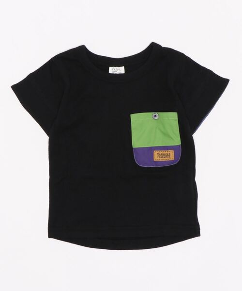 FARM（ファーム）の「ﾊｲｼｮｸﾎﾟｹTｼｬﾂ（Tシャツ/カットソー・キッズ・ブラック/イエロー・120cm/130cm/100cm/140cm/110cm/150cm）」の5枚目の写真