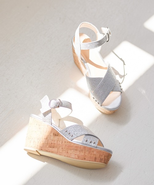 Heather（ヘザー）の「アツゾコクロスサンダル　938313（サンダル・レディース・ブラック/アイボリー/シルバー/ゴールド・S/M/L）」の4枚目の写真