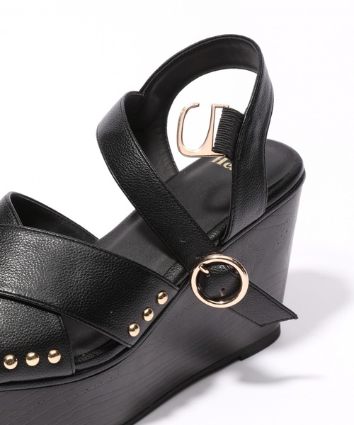 Heather（ヘザー）の「アツゾコクロスサンダル　938313（サンダル・レディース・ブラック/アイボリー/シルバー/ゴールド・S/M/L）」の12枚目の写真