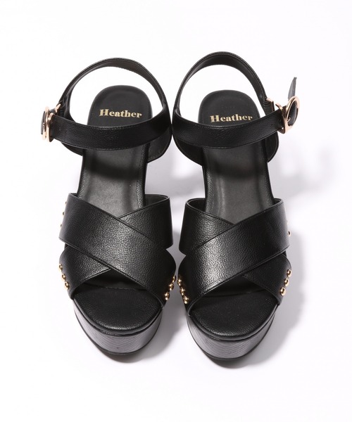 Heather（ヘザー）の「アツゾコクロスサンダル　938313（サンダル・レディース・ブラック/アイボリー/シルバー/ゴールド・S/M/L）」の11枚目の写真