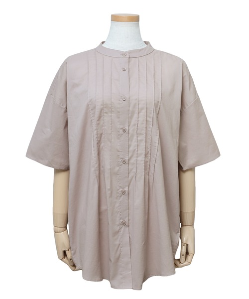 reca（レカ）の「フロントピンタックバンドカラーシャツ（シャツ/ブラウス・レディース・パープル系その他/パープル系その他2/ブルー系その他/オフホワイト・M）」の22枚目の写真