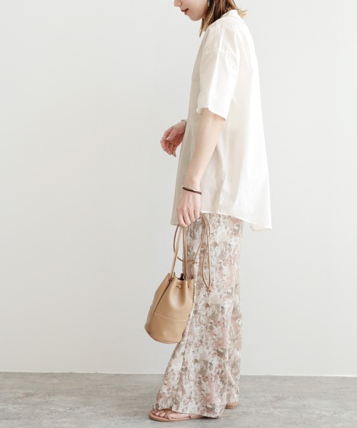 reca（レカ）の「フロントピンタックバンドカラーシャツ（シャツ/ブラウス・レディース・パープル系その他/パープル系その他2/ブルー系その他/オフホワイト・M）」の14枚目の写真