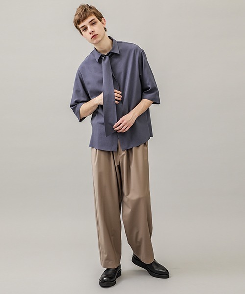 CULLNI（クルニ）の「【CULLNI】EX.SCARF SS SH（シャツ/ブラウス・メンズ・ホワイト/グリーン/ネイビー/ブルー・1/2）」の14枚目の写真