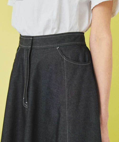 INella（イネラ）の「【INella(イネラ)】ライトロングフレアースカート（スカート・レディース・ブラック/ピンク/グリーン・1/2）」の16枚目の写真