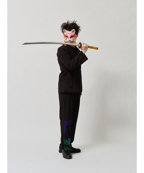 ADANS（アダンス）の「ADANS/アダンス/バンダナパッチスラックス/BANDANA PATCH SLACKS（スラックス・メンズ・ブラック・SMALL/MEDIUM/LARGE）」の7枚目の写真