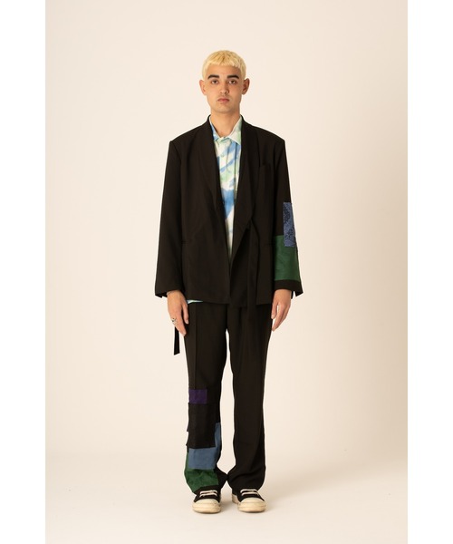 ADANS（アダンス）の「ADANS/アダンス/バンダナパッチスラックス/BANDANA PATCH SLACKS（スラックス・メンズ・ブラック・SMALL/MEDIUM/LARGE）」の11枚目の写真