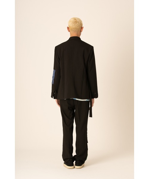 ADANS（アダンス）の「ADANS/アダンス/バンダナパッチスラックス/BANDANA PATCH SLACKS（スラックス・メンズ・ブラック・SMALL/MEDIUM/LARGE）」の5枚目の写真