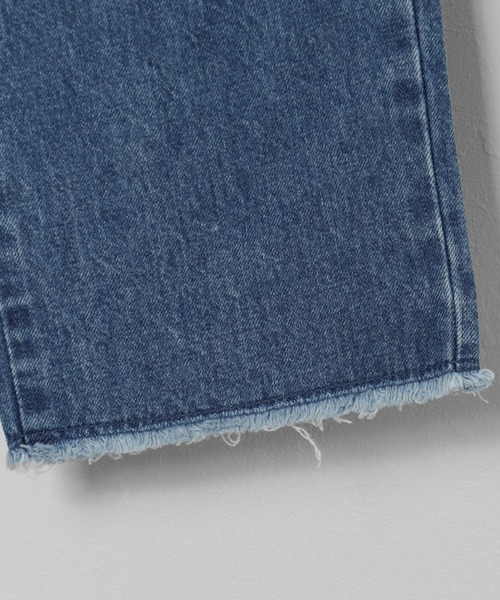 M nort（エムノート）の「【わたなべ麻衣プロデュース】岡山デニム ベルトデニムパンツ（デニムパンツ・レディース・チャコールグレー/インディゴブルー・SMALL/MEDIUM）」の14枚目の写真