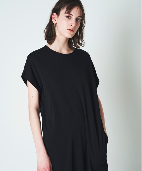 N.O.R.C by the line（ノークバイザライン）の「フライスワンピ―ス（ワンピース・レディース・ブラック/グリーン/アイボリー/グレイッシュベージュ・S/M/L/XS）」の20枚目の写真