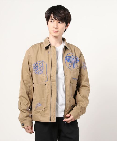 G-STAR（ジースター）の「E TRUCKER JACKET（デニムジャケット・メンズ・ベージュ・SMALL/MEDIUM/LARGE）」の3枚目の写真