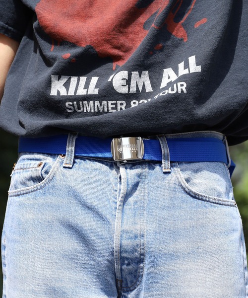 UNIVERSAL OVERALL(ユニバーサルオーバーオール)の「UNIVERSAL OVERALL/ユニバーサルオーバーオール 32mmUVGIベルト ガチャベルト(ベルト・メンズ・ブラック/ネイビー/グレー/オフホワイト/ブルー/グリーン/マスタード・ONE SIZE)」の22枚目の写真