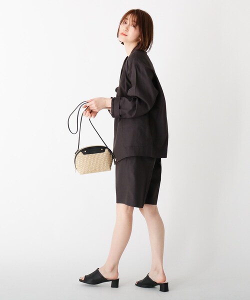 AG by aquagirl（エージーバイアクアガール）の「◆PPシェル型ミニショルダー（ショルダーバッグ・レディース・ブラック/オフホワイト/キャメル・00）」の7枚目の写真