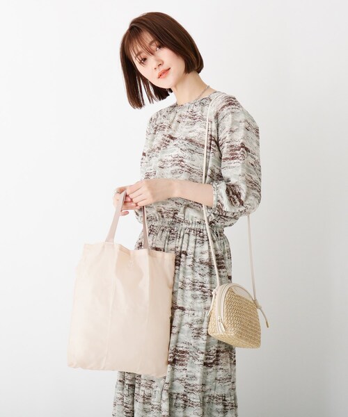 AG by aquagirl（エージーバイアクアガール）の「◆PPシェル型ミニショルダー（ショルダーバッグ・レディース・ブラック/オフホワイト/キャメル・00）」の11枚目の写真