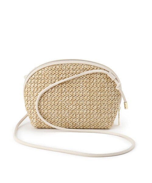 AG by aquagirl（エージーバイアクアガール）の「◆PPシェル型ミニショルダー（ショルダーバッグ・レディース・ブラック/オフホワイト/キャメル・00）」の15枚目の写真