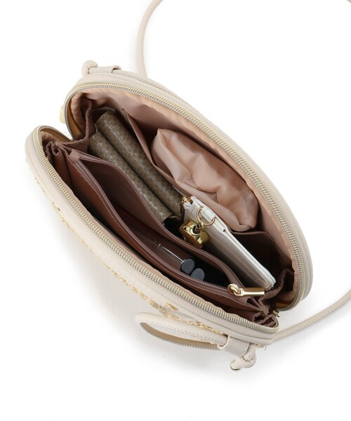 AG by aquagirl（エージーバイアクアガール）の「◆PPシェル型ミニショルダー（ショルダーバッグ・レディース・ブラック/オフホワイト/キャメル・00）」の17枚目の写真