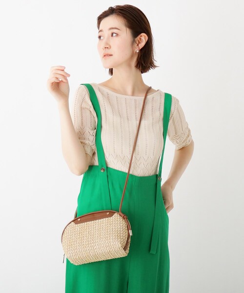 AG by aquagirl（エージーバイアクアガール）の「◆PPシェル型ミニショルダー（ショルダーバッグ・レディース・ブラック/オフホワイト/キャメル・00）」の22枚目の写真