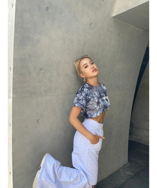 EGOIST（エゴイスト）の「ダメージスウェットワイドＰＴ（スウェットパンツ・レディース・ライトグレー/ブラック/パープル・FREE）」の17枚目の写真