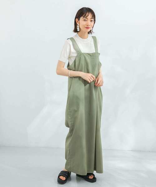 KBF(ケイビーエフ)の「illi ハイゲージ半袖ニット(ニット/セーター・レディース・ライトカーキ/ブラック/オフホワイト/イエロー・ONE)」の8枚目の写真