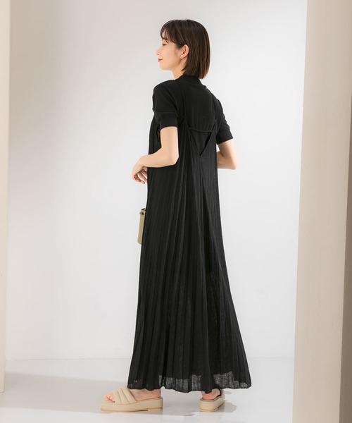 KBF(ケイビーエフ)の「illi ハイゲージ半袖ニット(ニット/セーター・レディース・ライトカーキ/ブラック/オフホワイト/イエロー・ONE)」の11枚目の写真