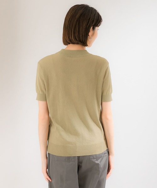KBF(ケイビーエフ)の「illi ハイゲージ半袖ニット(ニット/セーター・レディース・ライトカーキ/ブラック/オフホワイト/イエロー・ONE)」の19枚目の写真