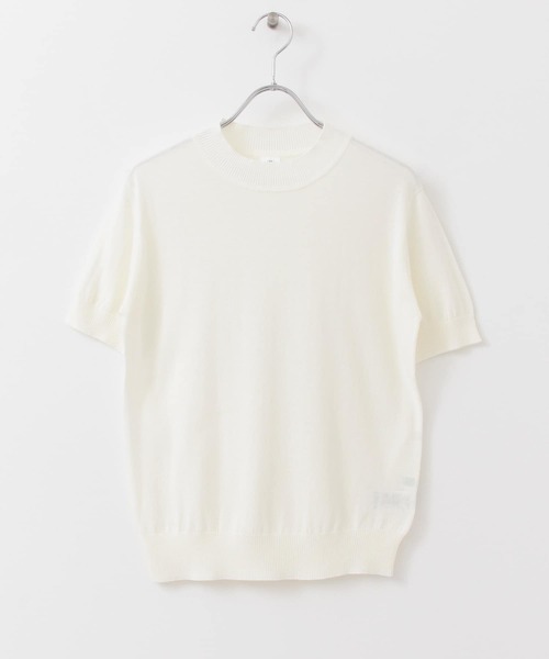 KBF(ケイビーエフ)の「illi ハイゲージ半袖ニット(ニット/セーター・レディース・ライトカーキ/ブラック/オフホワイト/イエロー・ONE)」の20枚目の写真