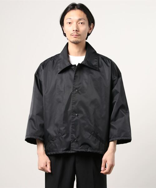 MIDWEST（ミッドウエスト）の「ANREALAGE×VISION STREET WEAR ズームアップコーチジャケット（ブルゾン・メンズ・ブラック・MEDIUM）」の4枚目の写真