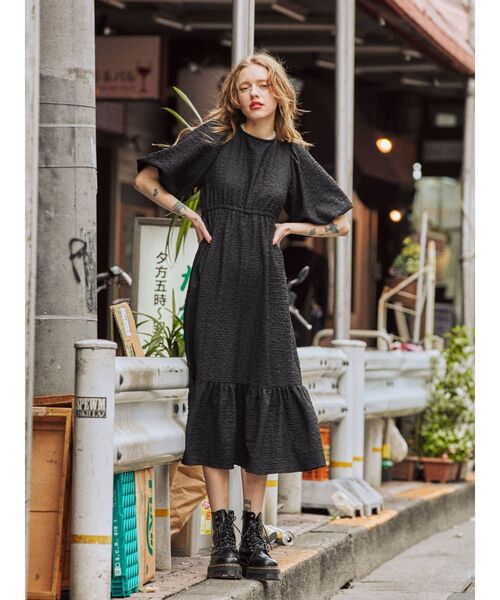 jouetie（ジュエティ）の「バックオープンワンピース（ワンピース・レディース・ブラック/オレンジ/その他1/その他2・MEDIUM）」の11枚目の写真