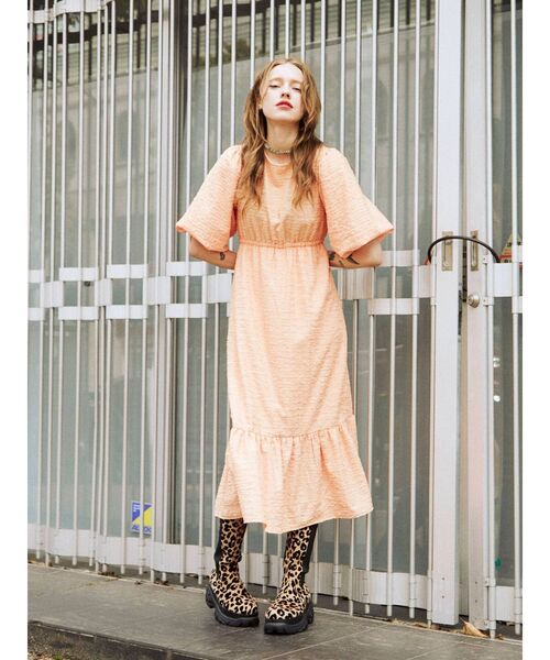 jouetie（ジュエティ）の「バックオープンワンピース（ワンピース・レディース・ブラック/オレンジ/その他1/その他2・MEDIUM）」の6枚目の写真