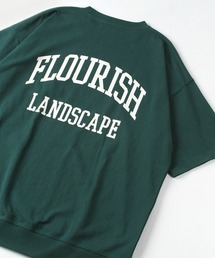 カレッジロゴ USA コットン バックプリントTシャツ/ オーバーサイズ