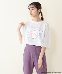 【サンリオキャラクターズ】ラウンドヘムオーバーサイズＴシャツ