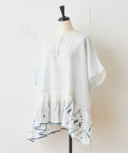 BEARDSLEY（ビアズリー）の「《INJIRI》チュニック（シャツ/ブラウス・レディース・ネイビー・M）」の2枚目の写真