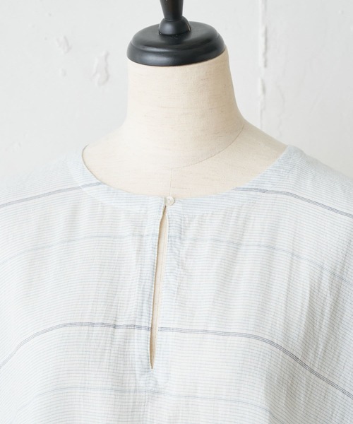 BEARDSLEY（ビアズリー）の「《INJIRI》チュニック（シャツ/ブラウス・レディース・ネイビー・M）」の6枚目の写真