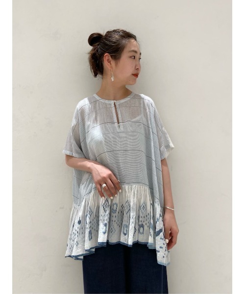 BEARDSLEY（ビアズリー）の「《INJIRI》チュニック（シャツ/ブラウス・レディース・ネイビー・M）」の9枚目の写真