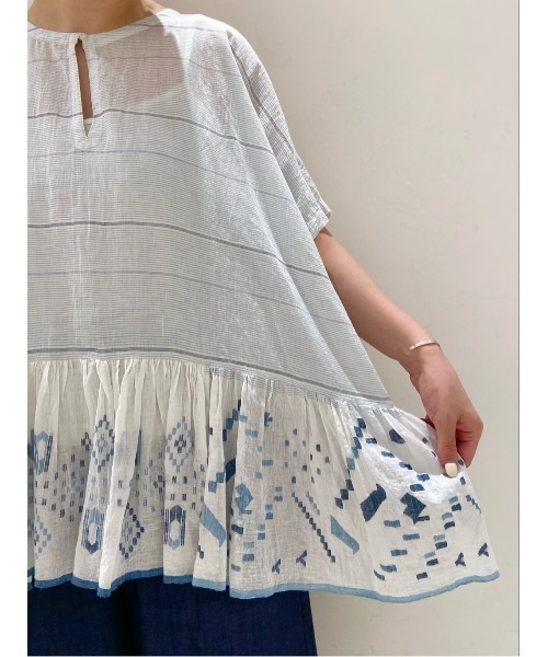 BEARDSLEY（ビアズリー）の「《INJIRI》チュニック（シャツ/ブラウス・レディース・ネイビー・M）」の10枚目の写真