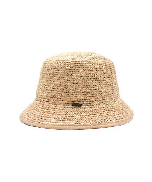 MANIERA（マニエラ）の「ラフィアコマ編みバケットハット（ハット・レディース・ベージュ/ネイビー・FREE）」の22枚目の写真