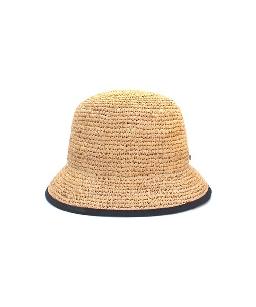 MANIERA（マニエラ）の「ラフィアコマ編みバケットハット（ハット・レディース・ベージュ/ネイビー・FREE）」の21枚目の写真