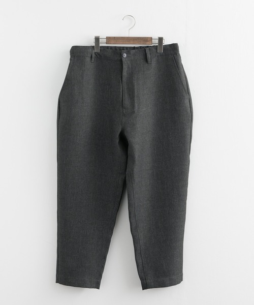 Rocky Monroe（ロッキーモンロー）の「テックリネン テーパード イージーアンクルシェフパンツ 速乾 しわ防止 洗濯可能（スラックス・メンズ・ブラック/ベージュ・L/XL/M）」の12枚目の写真