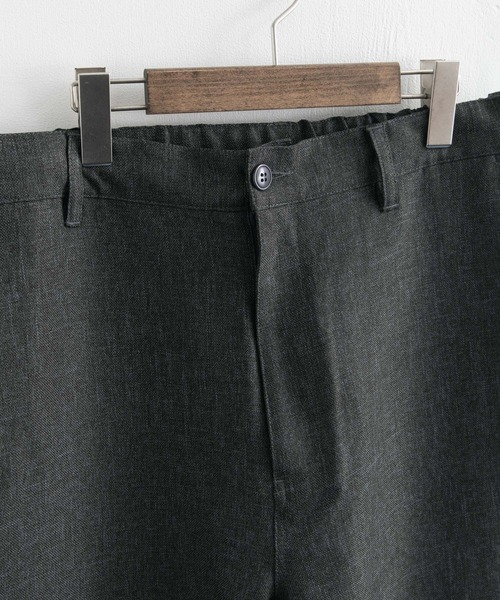 Rocky Monroe（ロッキーモンロー）の「テックリネン テーパード イージーアンクルシェフパンツ 速乾 しわ防止 洗濯可能（スラックス・メンズ・ブラック/ベージュ・L/XL/M）」の14枚目の写真