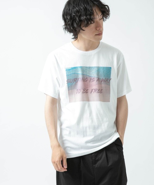 ITEMS URBANRESEARCH（アイテムズ アーバンリサーチ）の「サーフフォトプリント Tシャツ（Tシャツ/カットソー・メンズ・その他2/その他4/その他1/その他3・MEDIUM/LARGE）」の5枚目の写真