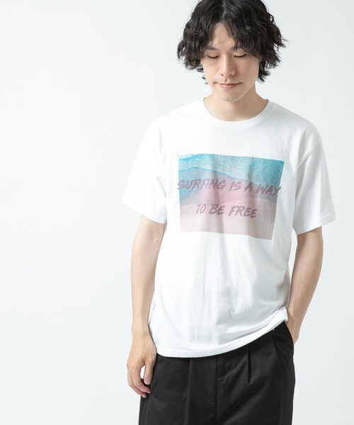 ITEMS URBANRESEARCH（アイテムズ アーバンリサーチ）の「サーフフォトプリント Tシャツ（Tシャツ/カットソー・メンズ・その他2/その他4/その他1/その他3・MEDIUM/LARGE）」の7枚目の写真