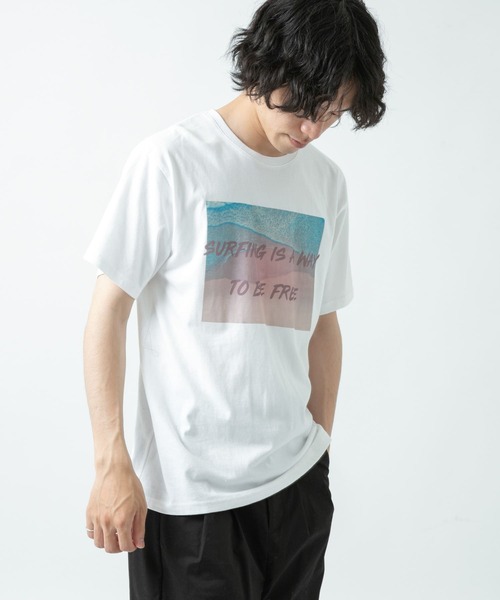 ITEMS URBANRESEARCH（アイテムズ アーバンリサーチ）の「サーフフォトプリント Tシャツ（Tシャツ/カットソー・メンズ・その他2/その他4/その他1/その他3・MEDIUM/LARGE）」の8枚目の写真