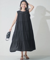 coca（coca） | サテンティアードワンピース(ワンピース)