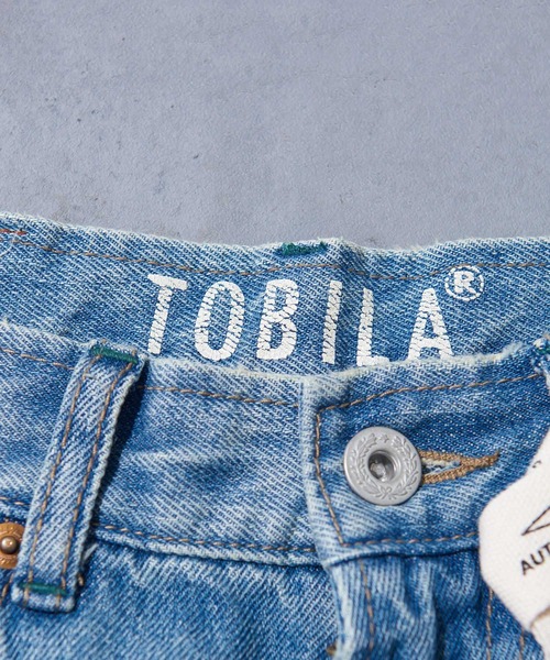 TOBILA(トビラ)の「12ozデニム リメイク風 パンツ(デニムパンツ・レディース・インディゴブルー/ライトブルー・S/M)」の16枚目の写真