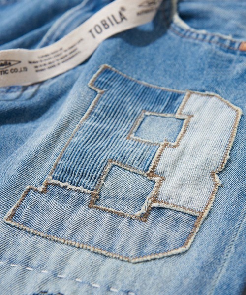 TOBILA(トビラ)の「12ozデニム リメイク風 パンツ(デニムパンツ・レディース・インディゴブルー/ライトブルー・S/M)」の20枚目の写真