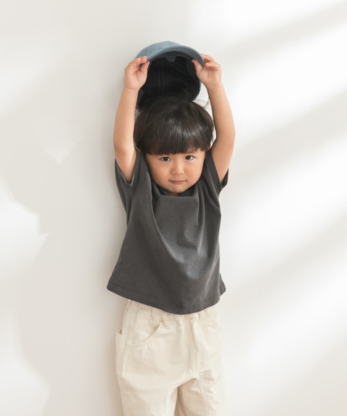 FORK&SPOON（フォークアンドスプーン）の「FORK&SPOON　ガーメントダイカットソー(KIDS)（Tシャツ/カットソー・キッズ・チャコールグレー/アイボリー・90/120/105/135）」の9枚目の写真