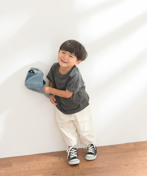 FORK&SPOON（フォークアンドスプーン）の「FORK&SPOON　ガーメントダイカットソー(KIDS)（Tシャツ/カットソー・キッズ・チャコールグレー/アイボリー・90/120/105/135）」の4枚目の写真