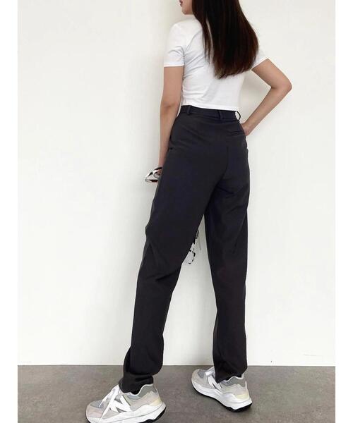 emutto（エミュット）の「【オリジナル】emuttoﾛｺﾞ ﾁﾋﾞTｼｬﾂ（Tシャツ/カットソー・レディース・ホワイト/チャコールグレー・FREE）」の14枚目の写真