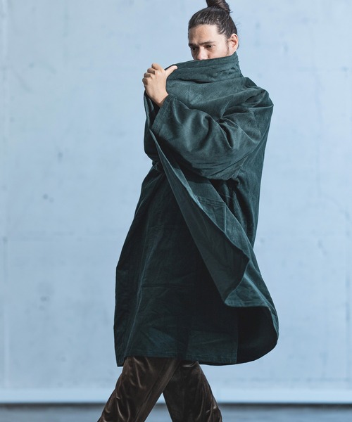 mj8044-8W Corduroy Over Size Gown (MADE IN JAPAN) ガウン mj8044-8W Corduroy Over Size Gown (MADE IN JAPAN) ガウン